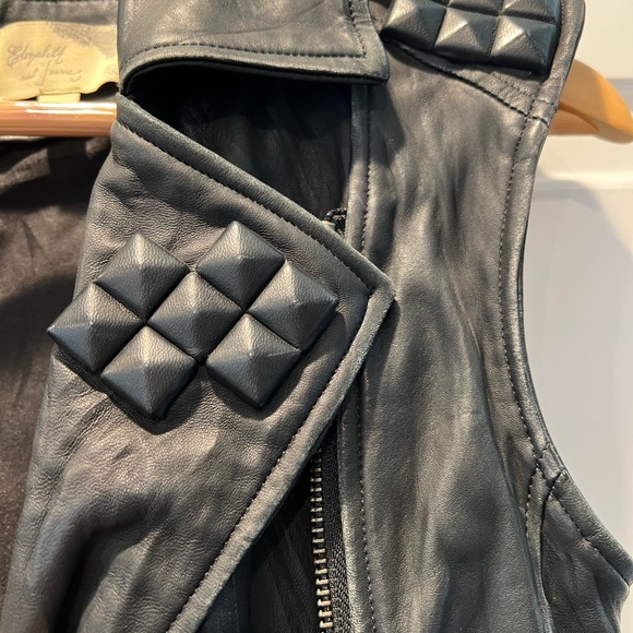Elizabeth & James: Studded Leather Vest - Picture 3 of 5